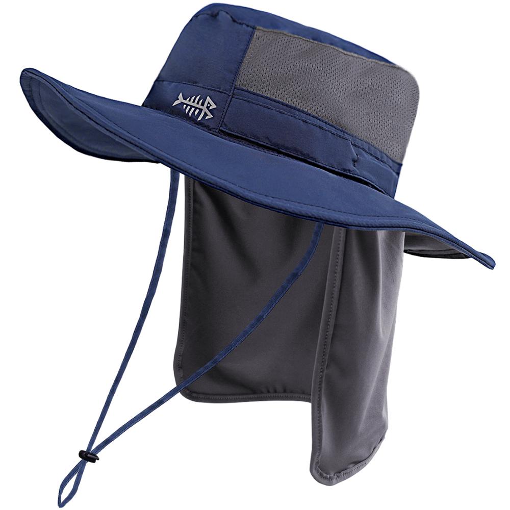 Bassdash UPF 50 + Topi Bucket ป้องกัน UV กันน้ำปีกกว้าง Topi memancing ยุทธวิธีปรับขนาดได้