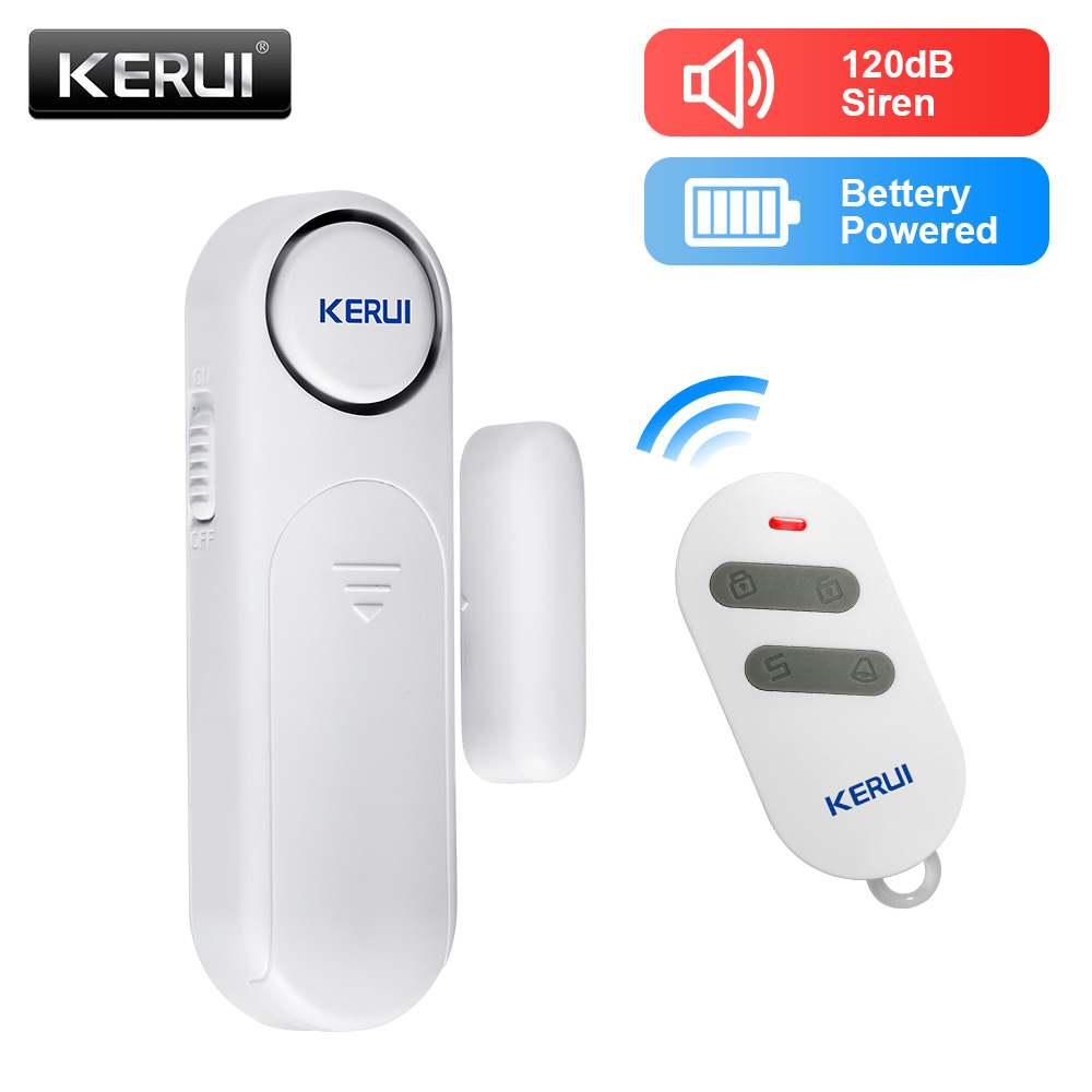 KERUI D121 Беспроводной магнитный датчик двери, окна, сигнализация 120 дБ, противоугонная 300 футов, детекторы дистанционного управления, домашняя охранная сигнализация