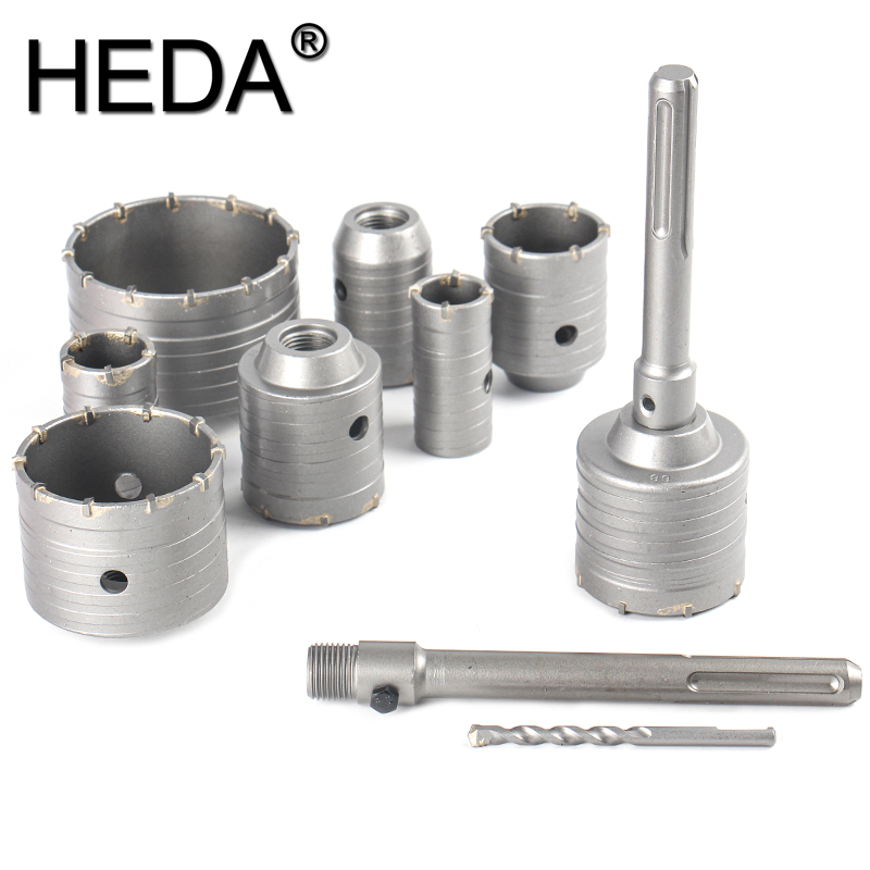 160-450mm SDS Max Shank 30-160mm Concrete Hole Saw Electric Hollow Core Drill Bit For Brick Cement Wall Tube Stone