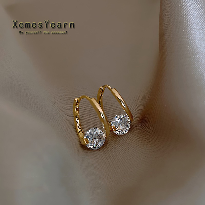 Boucles d'oreilles françaises brillantes en métal Zircon, bijoux de mode coréenne, Design d'halloween pour filles, accessoire inhabituel pour femmes, 2025