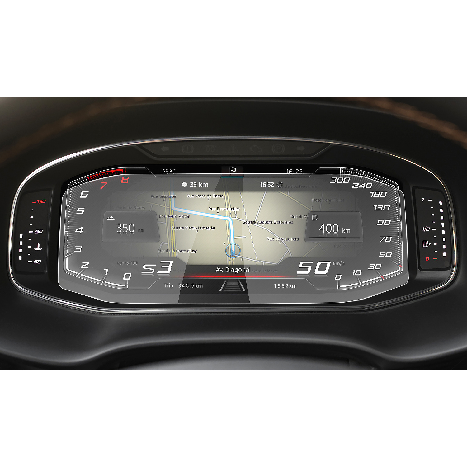 RUIYA для Seat CUPRA Ateca/Leon/Tarraco/Arona/Ibiza/Cupra Formentor Автомобильный ЖК-экран прибора Защитный экран Авто Интерьер Seat Ibiza Аксессуары 2022