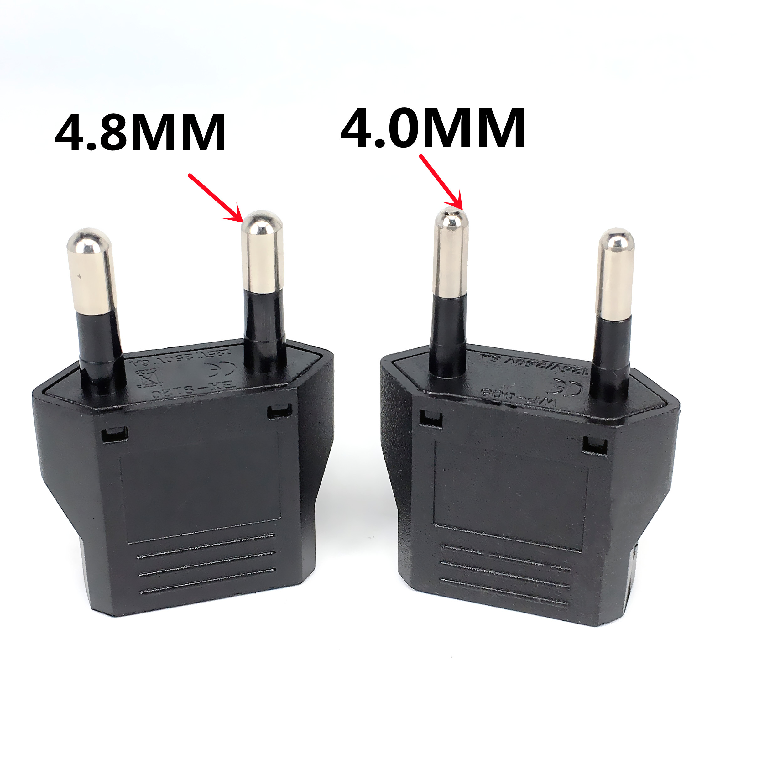 Adaptador de enchufe UE Euro KR, adaptador de enchufe de EE. UU. a UE, adaptador de viaje KR UE, convertidor de enchufe eléctrico EU KR, toma de corriente CA, 1-50 Uds.