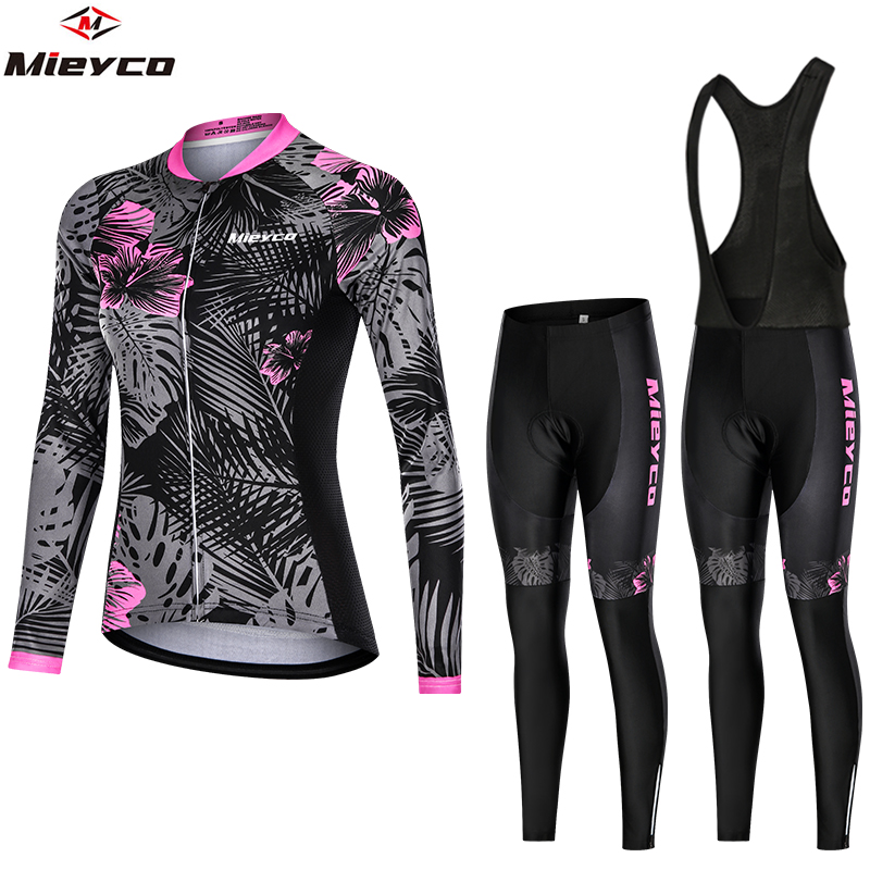 Mieyco MountainจักรยานRopa De Mujer Go Proจักรยานผู้หญิงนักปั่นจักรยานขี่จักรยานJerseyจักรยานMotocrossกางเกงJumpsuitผู้หญิงผ้า
