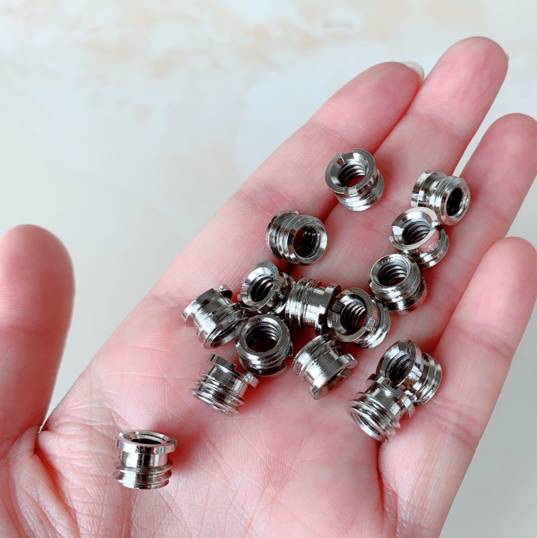 10 Chiếc 1/4 Inch Đến 3/8 Inch Chuyển Đổi Vít Tiêu Chuẩn Adapter Giảm Tốc Bushing Chuyển Đổi Dành Cho Máy Ảnh DSLR Chân Máy Monopod