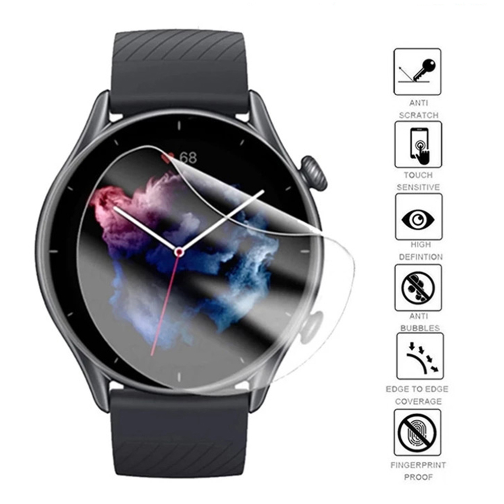 Pellicola protettiva idrogel da 4 pezzi per Xiaomi Huami Amazfit GTR 3 Pro GTS 3 Pellicola proteggi schermo