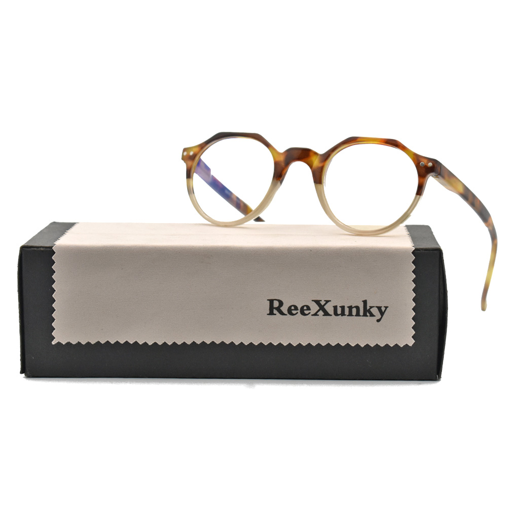 2024 Nowe okulary do czytania przeciw niebieskim promieniom Kobiety Vintage Nieregularne oprawki Okulary komputerowe Mężczyźni Okulary przeciw zmęczeniu oczu Lupa