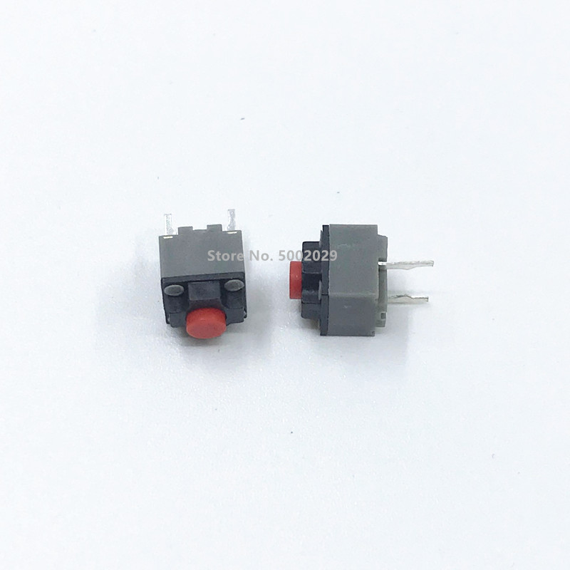 Kailh-microinterruptor silencioso cuadrado, 2 piezas, 2 pines, puede reemplazar el microinterruptor rectangular, 6x6x7,3mm, 8 millones de vida