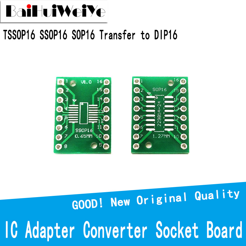 10 sztuk/partia TSSOP16 SSOP16 SOP16 Transfer do DIP16 IC Adapter konwerter płyta gniazdowa moduł adaptery płyta 0.65mm 1.27mm