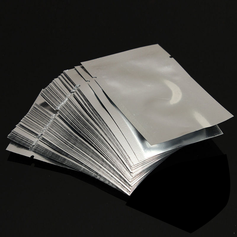 VIP100pcs Wärme Dichtung Lagerung Taschen Aluminium Folie Vakuum Versiegelung Beutel Lebensmittel Grade Für Muttern Lagerung Taschen Home Storage Organisation