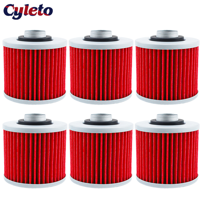 2/4/6pcs Motorcycle Oil Filter for Yamaha TRX850 TDM850 TDM900 BT 1100 Bulldog Tenere XTZ 660 750 Grizzly YFM 600 Raptor YFM 700