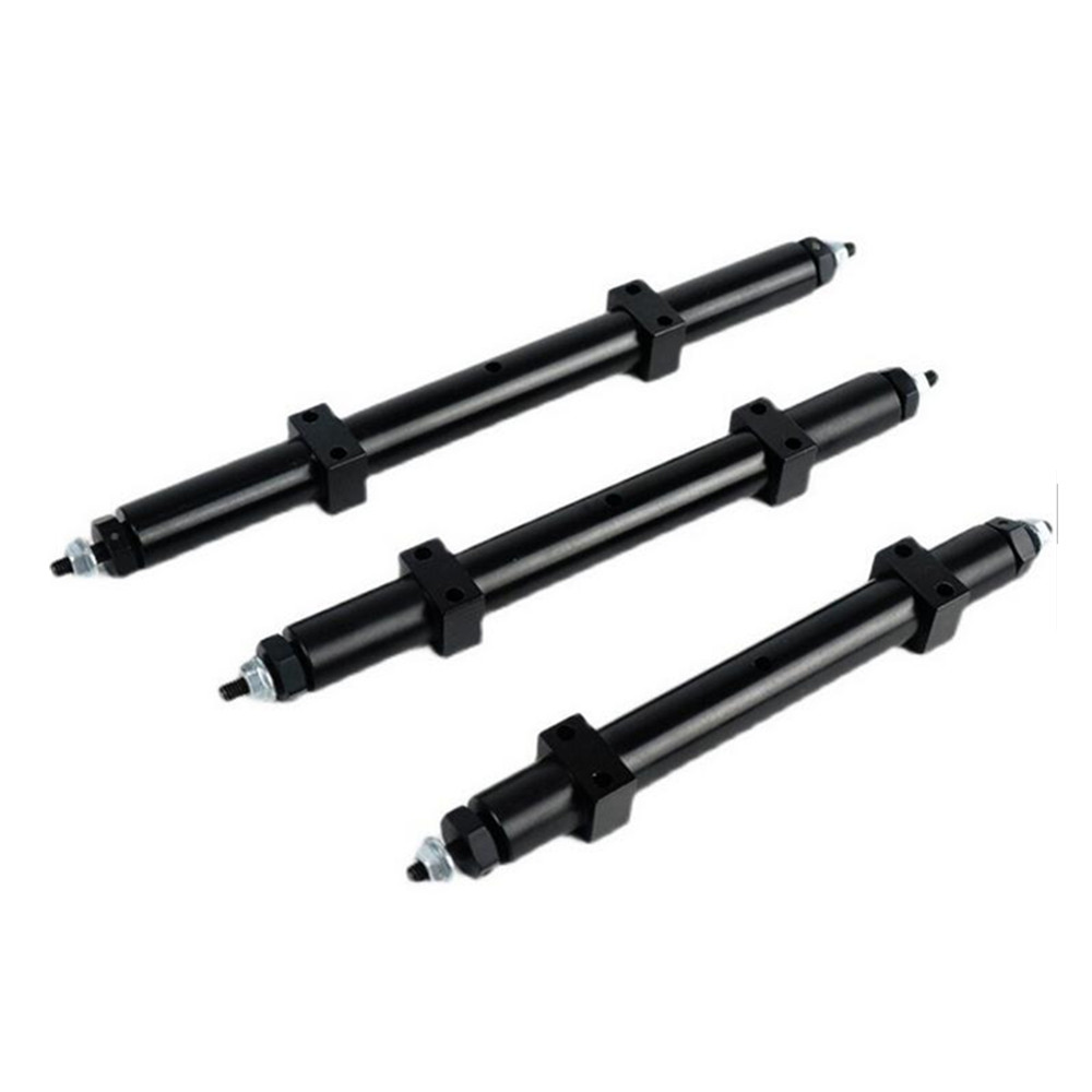 Logam DIY Non-bertenaga Roda Belakang Poros untuk 1:14 Tamiya Traktor Trailer RC Mobil Pengganti Aksesoris 120/140/167Mm Opsional