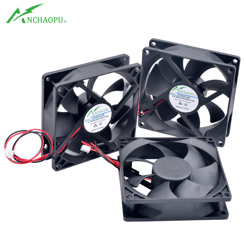 ACP9225 9 センチメートル 92 ミリメートルファン 92 × 92 × 25 ミリメートル 9025 DC5V 12V 24V 2pin 冷却ファンシャーシ電源インバータ