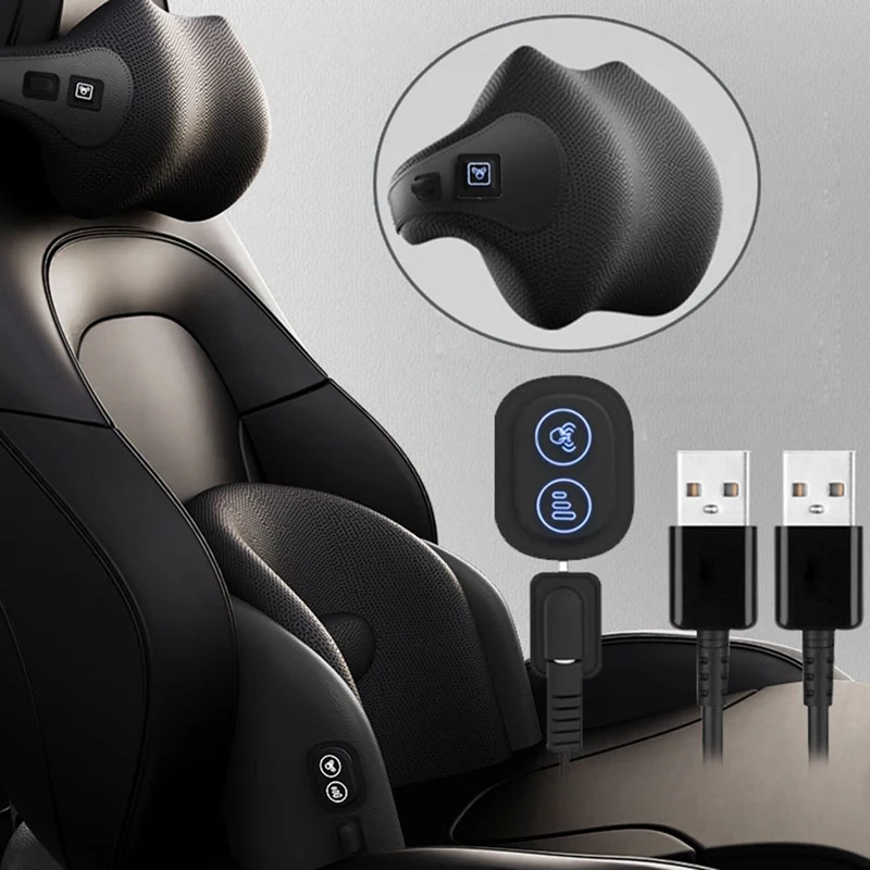 Auto Massage Neck Unterstützung Kissen Sitz Zurück Kopfstütze Kissen Unterstützung Simulation Menschliche Massage Reise Hause Kissen