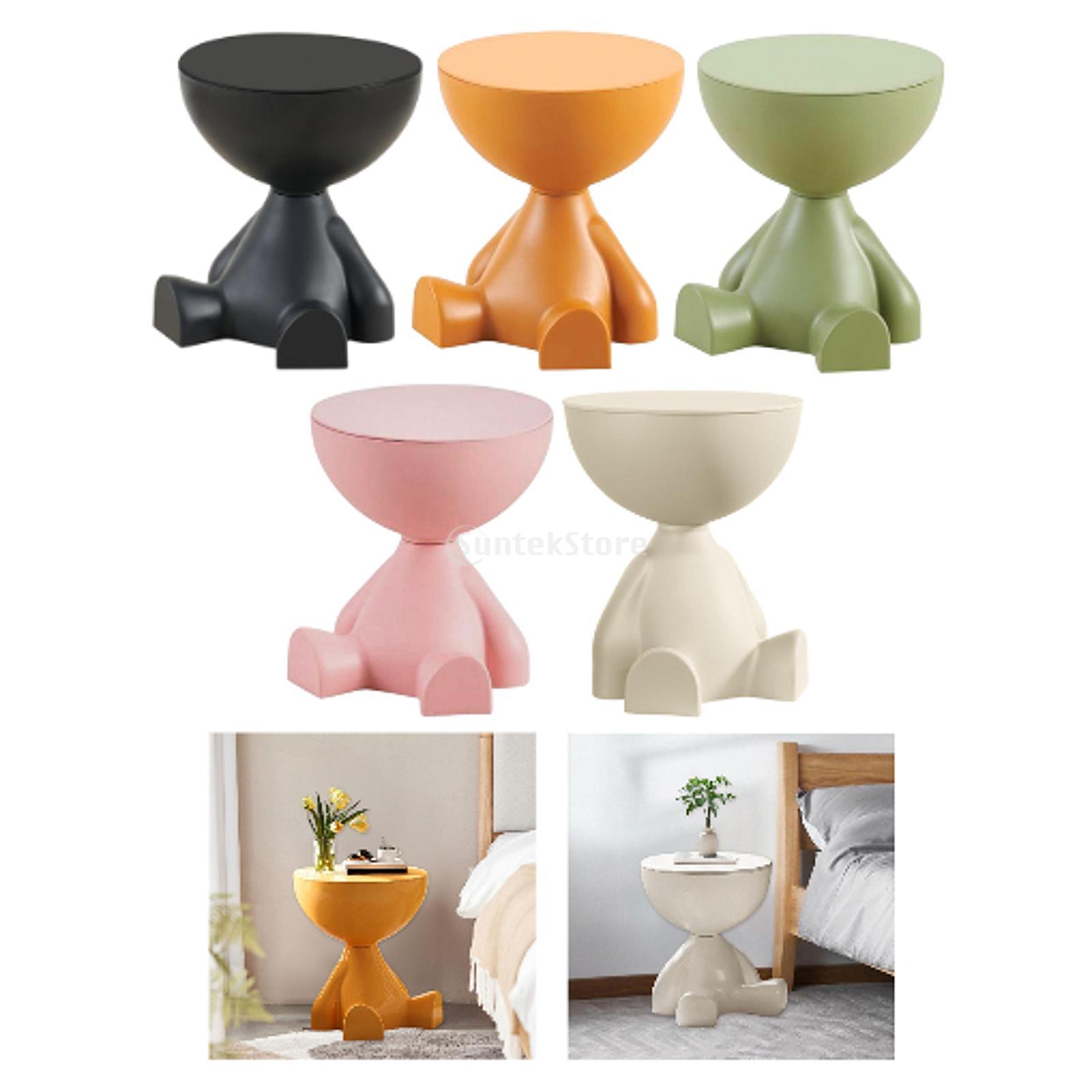Mesa lateral ornamento doméstico escultura multifuncional móveis cabeça plana estatueta sofá borda mesa do agregado familiar