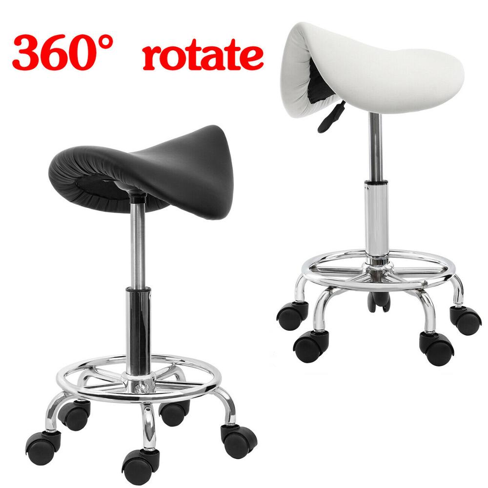 Hydraulische Zadelsalon Kruk Stoel 360 Rotatie Massage Tattoo Gezichts Spa Kantoor Verstelbare Lift Voor Schoonheid Kappersstoel