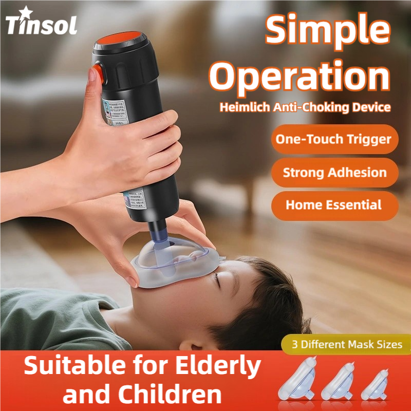 Dispositivo Antiasfixia Heimlich TINSOL, Kit de Primeros Auxilios para Exteriores, Máscara de Presión Negativa, Dispositivo Portátil Antiasfixia