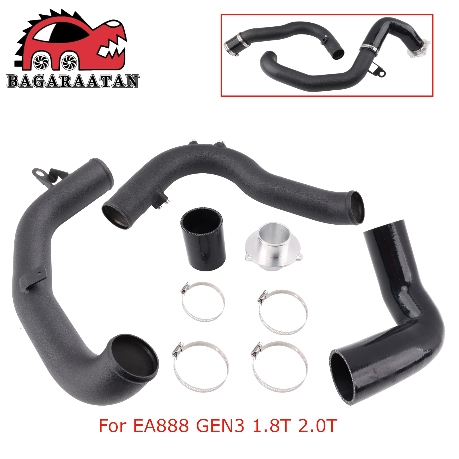 5Q0145840B Intercooler Boost Pipe+Charge Pipe Kit untuk Audi A3/S3 untuk VW Golf GTI R MK7 EA888 GEN3 1.8T 2.0T TSI