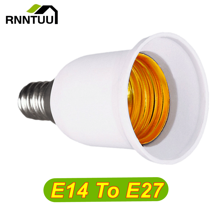 RnnTuu LED Adapter E14 Để E27 Đui Đèn Bộ Chuyển Đổi Ổ Cắm Bóng Đèn Giá Đỡ Adapter Cắm Đèn Led sử Dụng