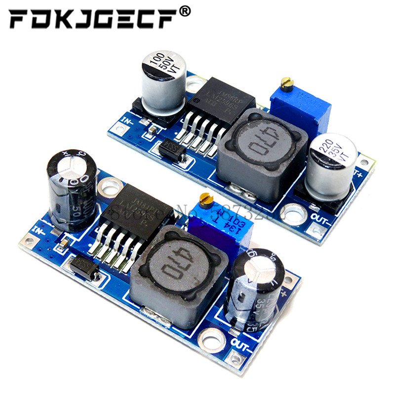 LM2596-módulo convertidor reductor de DC-DC, regulador de voltaje de LM2596S-ADJ, ajustable, 3A, 24V, 12V, 5V, 3V, LM2596S