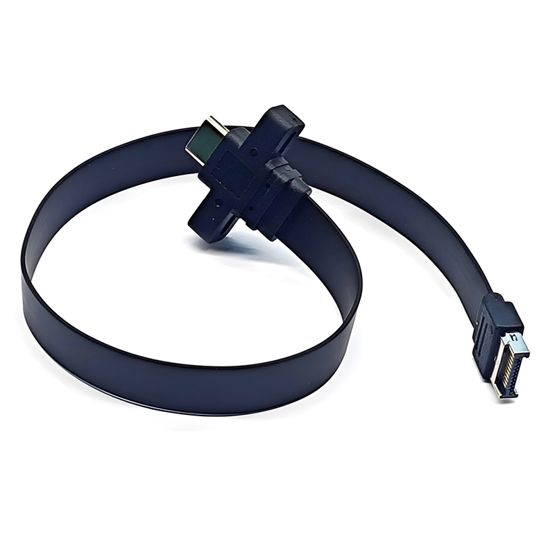 30/50 cm USB C-Frontplattenkabel Typ E auf Typ C-Adapteranschluss USB 3.2 GEN2*2 10/20 GB Halterungsverlängerungskabel für PC-Desktop