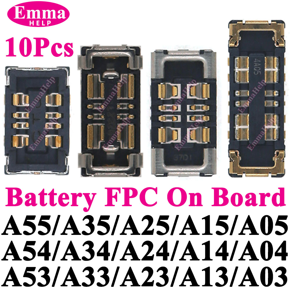 10Pcs Innere Batterie FPC Stecker Cilp Kontaktieren Stecker Für samsung A06 A55 A35 A54 A34 A33 A73 A13 a15 A16 Stecker Stecker Auf Bord