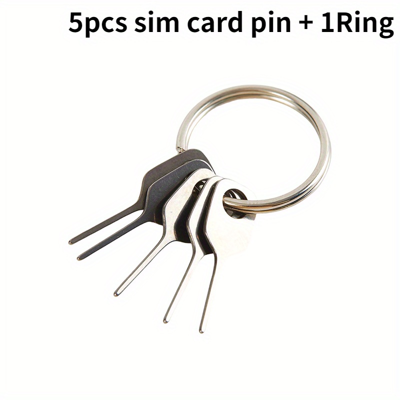 5 ชิ้น/เซ็ตซิมการ์ด Eject Pin Key เครื่องมือเข็มซิมการ์ดถาดใส่ Eject Pin สําหรับโทรศัพท์มือถือ Key เครื่องมือการ์ด Pin เข็ม