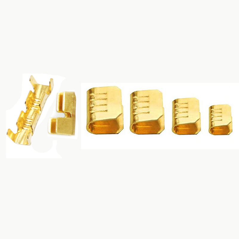 100/200/500/peças crimpagens de fio de cobre em forma de u h62 fivela de fio de latão terminal de extremidade de fáscia conexão rápida 454tabc 452 453 0.2-10mm2