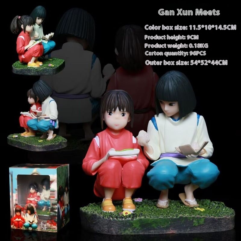Pinggiran Anime Kartun Populer Bertemu Naga Putih Model Karakter Qianxun Ornamen Desktop Hadiah Ulang Tahun Kekasih Kualitas Tinggi