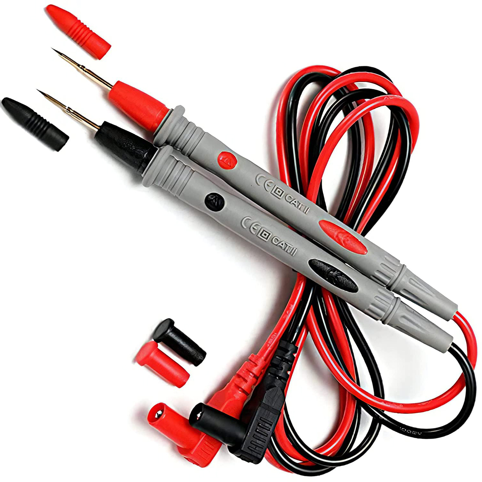 Kit de puntas de prueba para multímetro digital 20A 1000V, agujas tipo lápiz, cables de prueba, voltímetro, kit de prueba de PVC