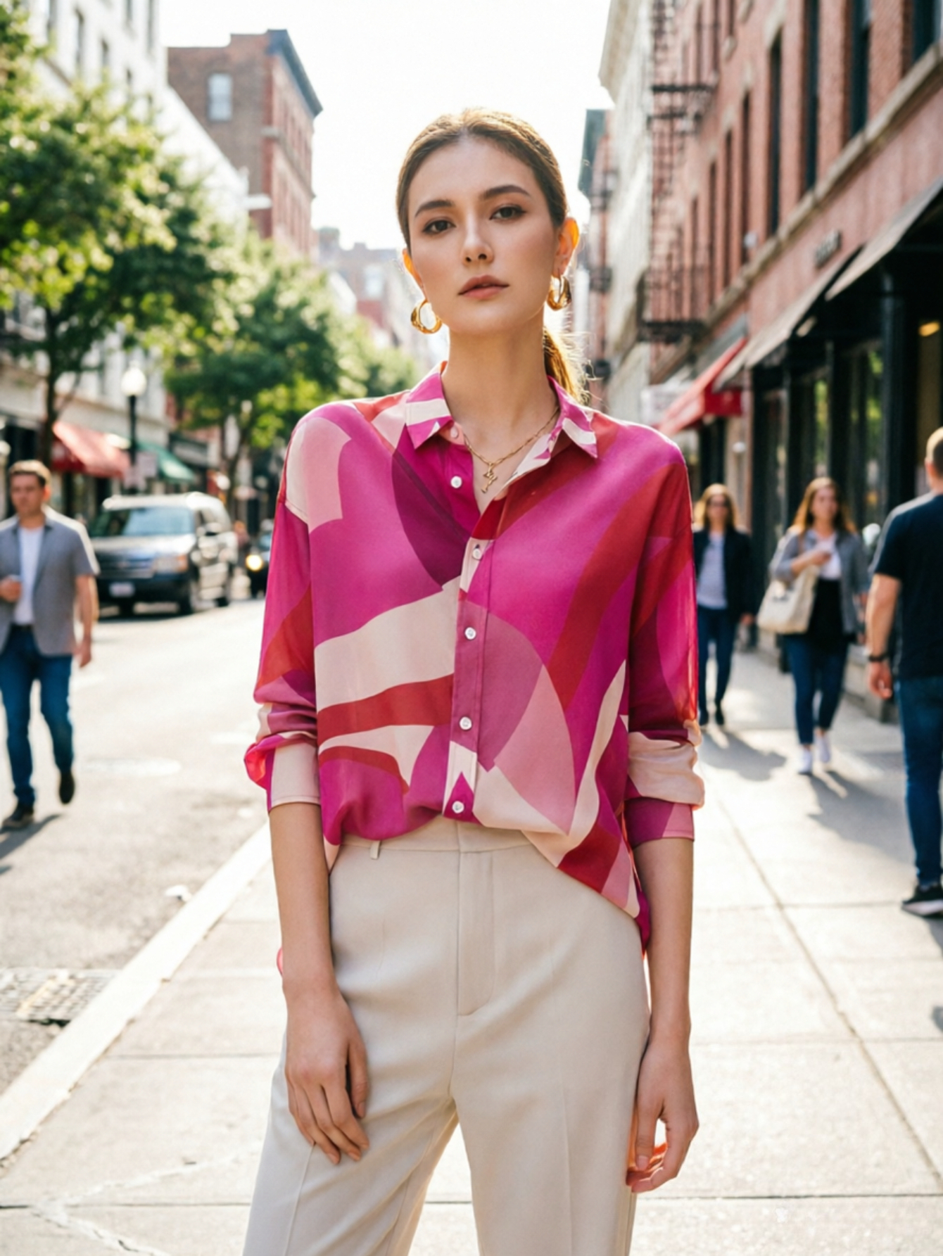 Fashion Ladies Shirts New Elegant Women Blouses Long Sleeve Button-Down Tops Blusa Mujer