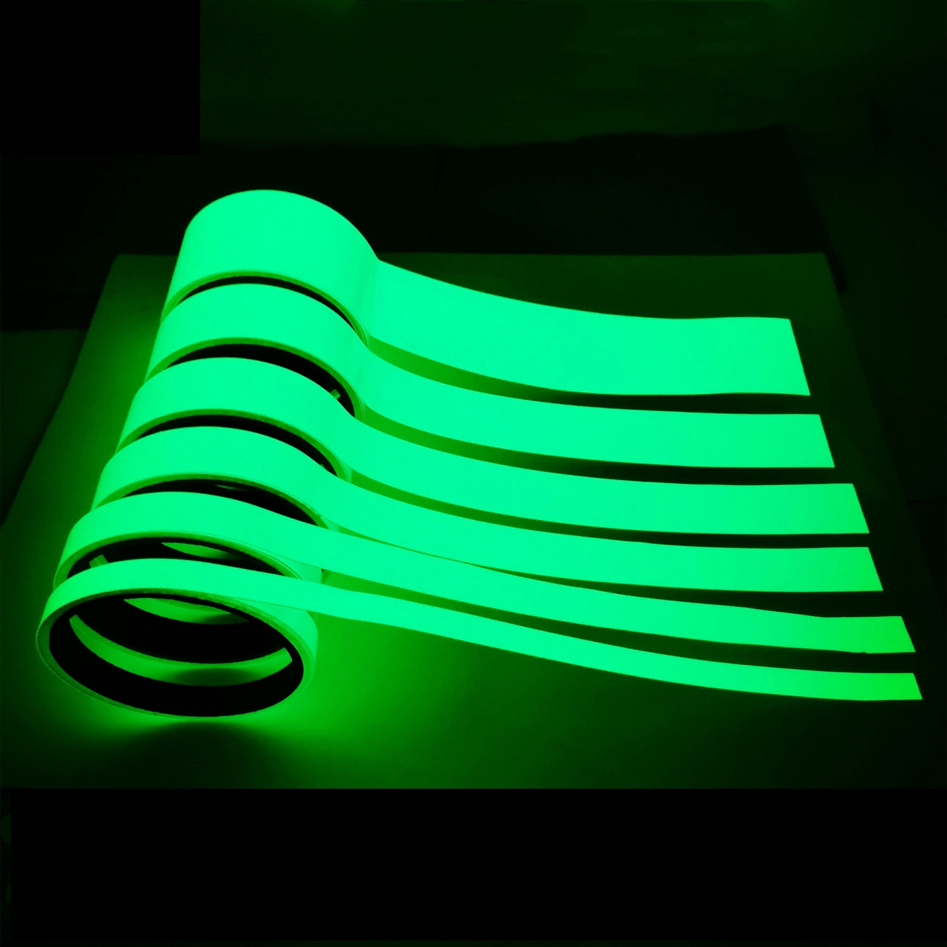 Ruban lumineux auto-adhésif de 3 mètres, Logo d'urgence dans la nuit, autocollants de scène de sécurité, décoration de maison, fournitures de fête décoratives