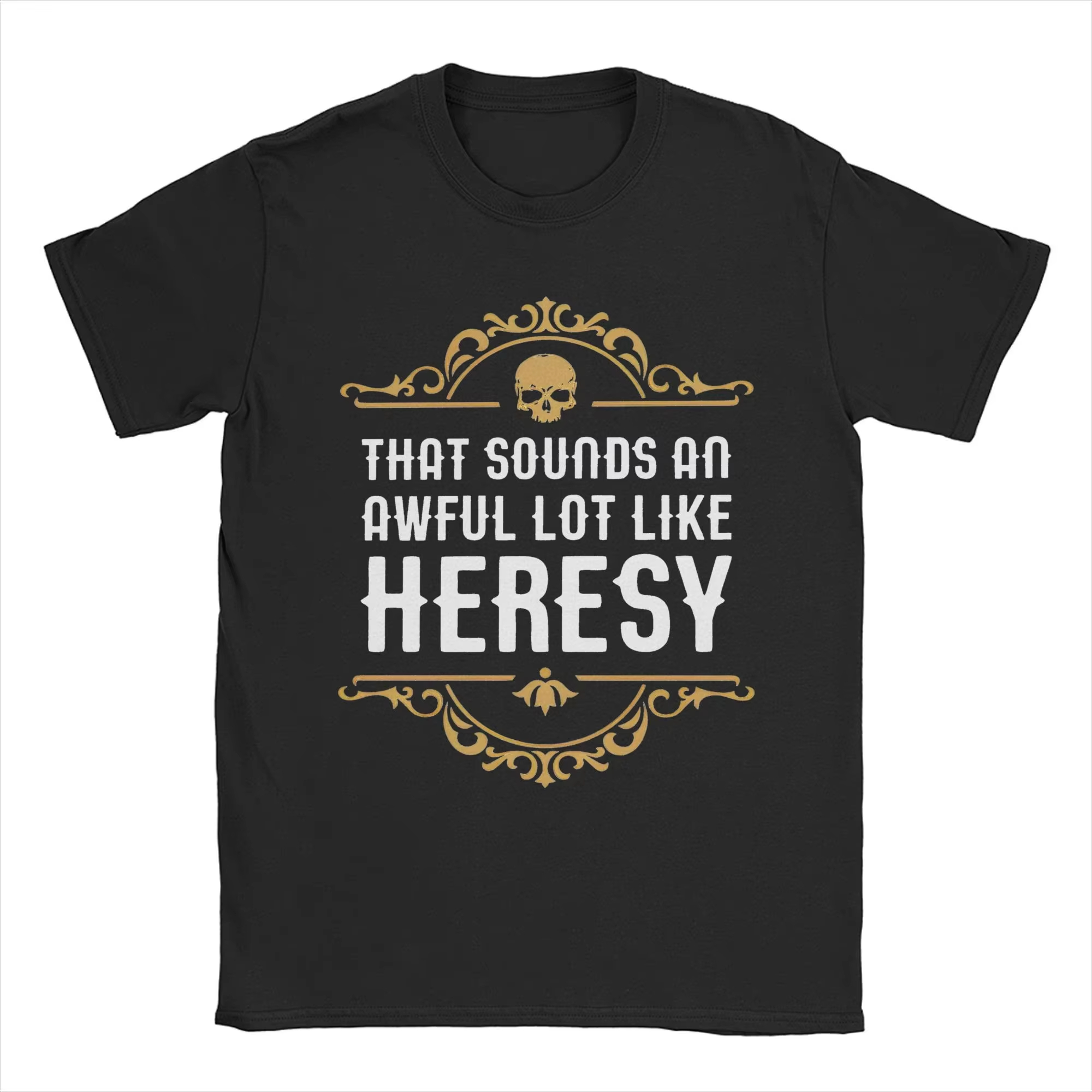 Vintage Heresy Engraçado Wargaming W-Warhammer 40k Camisetas Mulheres Em Torno Do Pescoço Camisetas de Algodão Manga Curta Camisetas Idéia de Presente Roupas