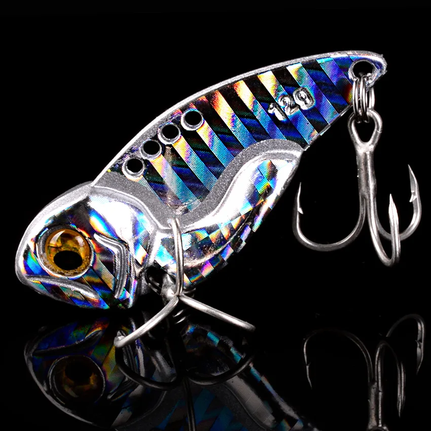 1Pcs Metall VIB vibration Köder Spinner Löffel Fischerei Lockt 5g 7g 10g 12g 14g jigs Trout Winter Angeln Harte Köder Anzugehen Pesca