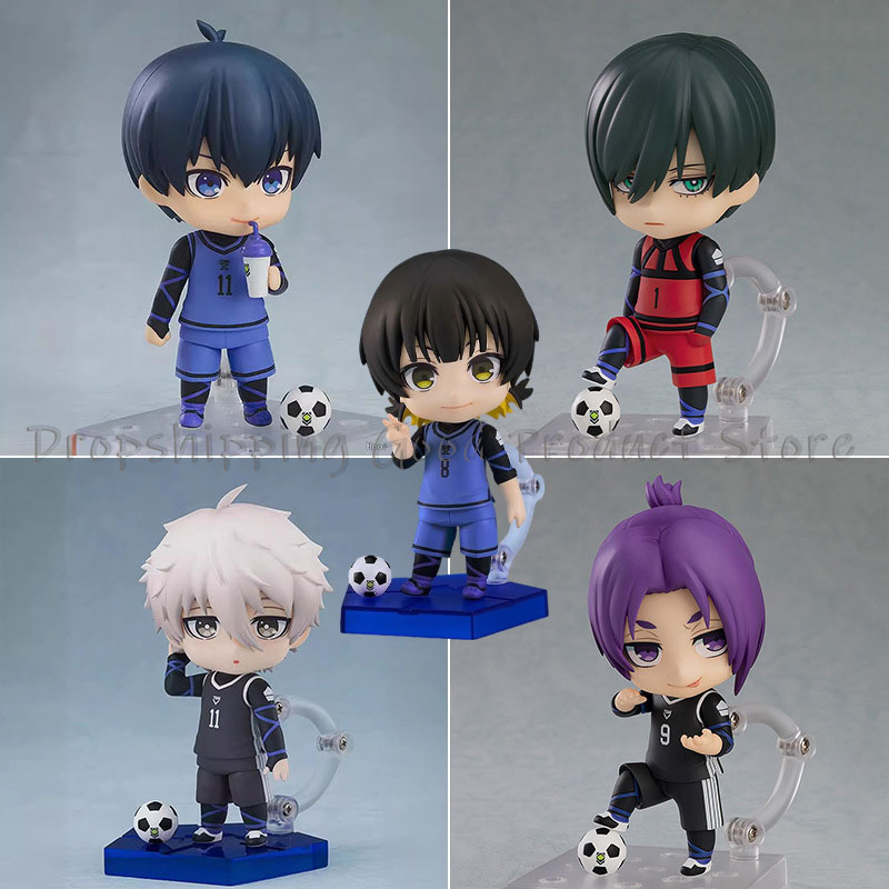 Figurines d'anime Blue Lock version Q Isagi Yoichi 2326 Mikage Reo 2658 Bachira Meguru, modèle de poupée version standard, ensemble de jouets, cadeau
