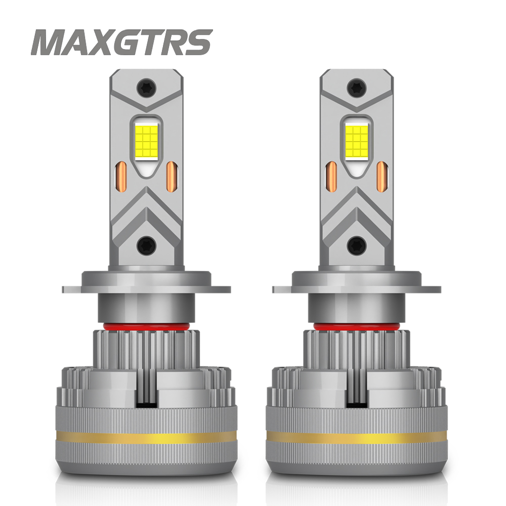 MAXGTRS 2X Turbo LED H4 9003 HB2 H1 H7 H8 H11 9005 9006 LED Beam Headlight Bulbs 200W Canbus Car Front Headlamp 6500K White 12V