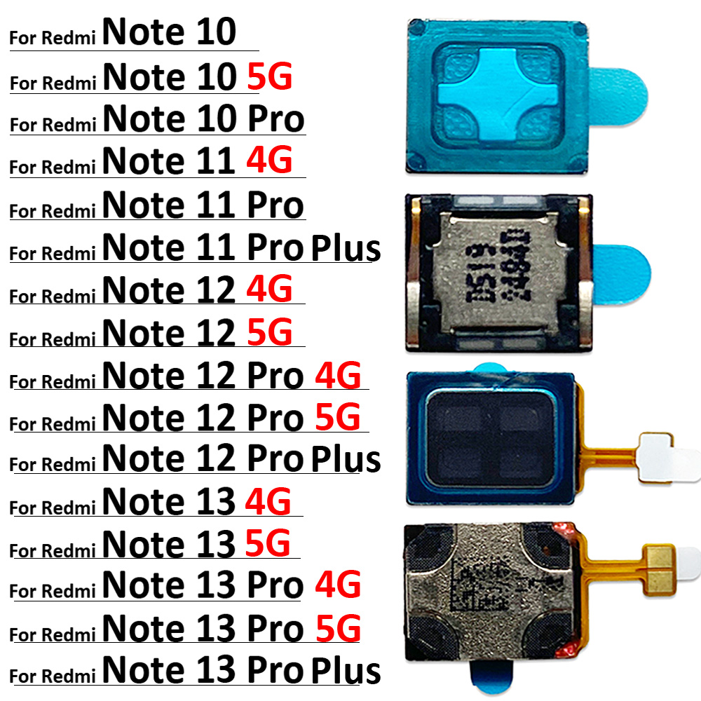 Новинка для Xiaomi Redmi Note 10 10s 11 11s 12 12s 13 Pro Plus 4G 5G, передняя верхняя часть, наушники, динамик, приемник звука