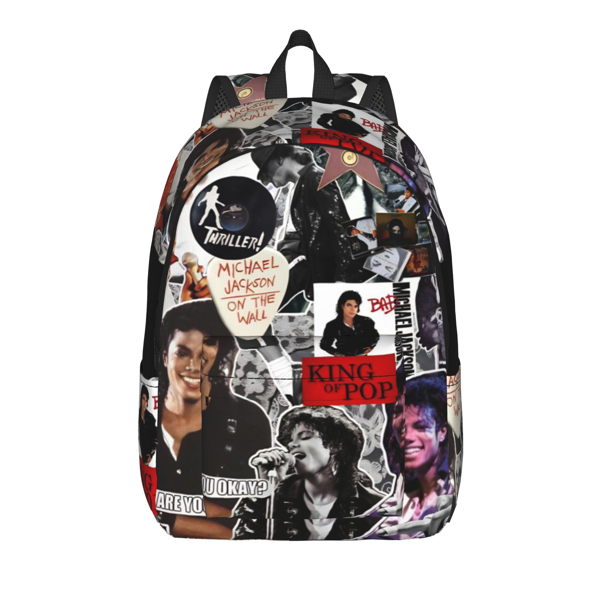 Sac à dos Michael Jacksons Musical Movie 2026, sac à dos cool avec poche pour étudiants et professionnels, sac à dos pour hommes et femmes, sacs en toile pour ordinateur portable