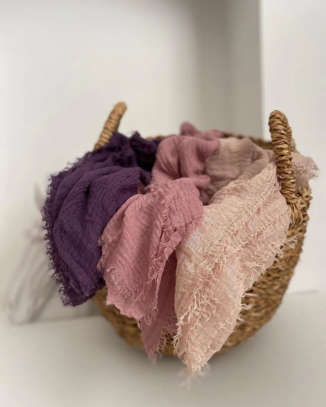 Size Lớn Nhăn Cotton Hijab Khăn Choàng Nữ Khăn Turban Hồi Giáo Khăn Choàng Đồng Bằng Cao Su Thoáng Khí Nữ Khăn Choàng Của Foulard Hijab Hood Ramadan