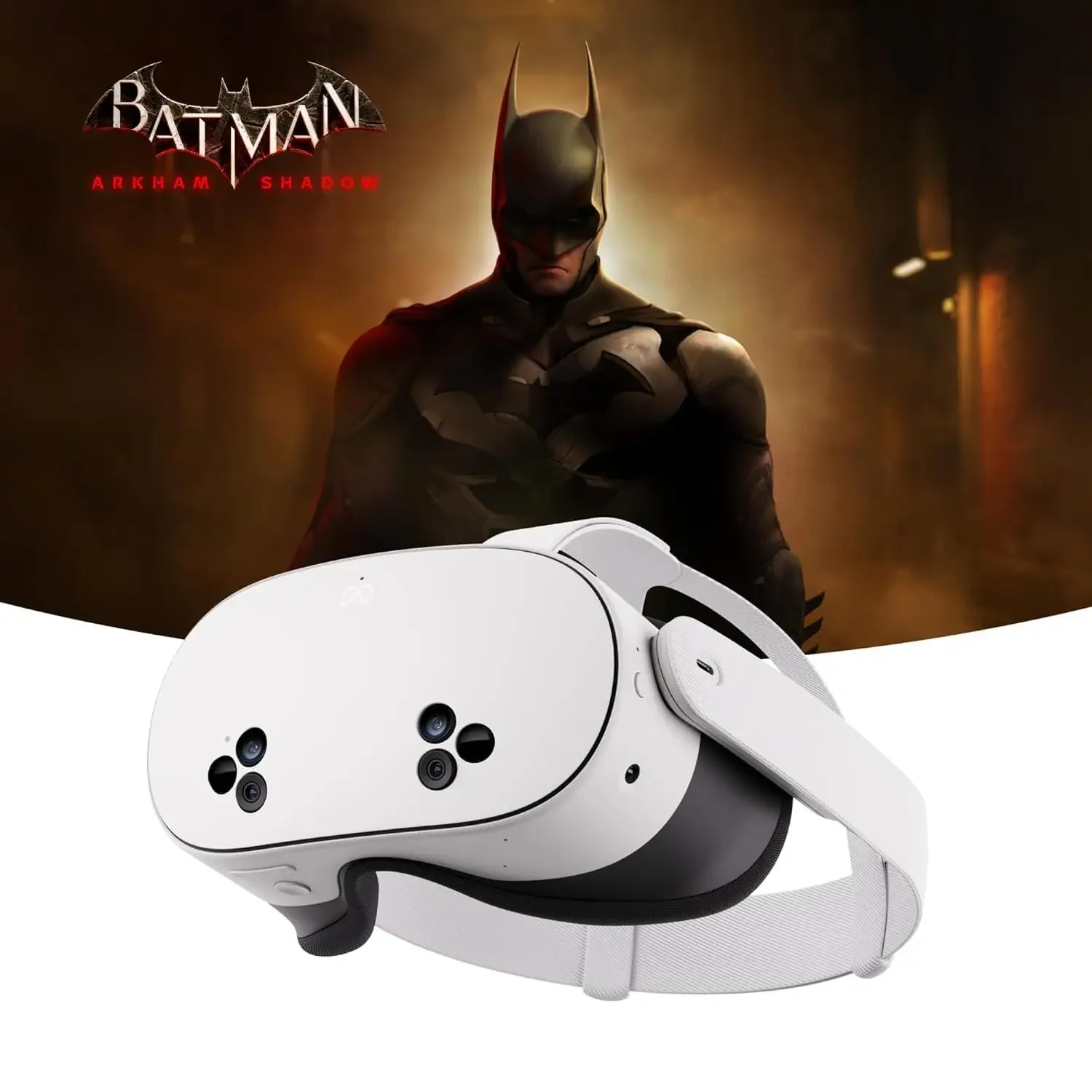 Paquete de Auriculares VR Meta Quest 3S de 128 GB que Incluye el Juego Batman Arkham Shadow y la Suscripción a Meta Horizon+