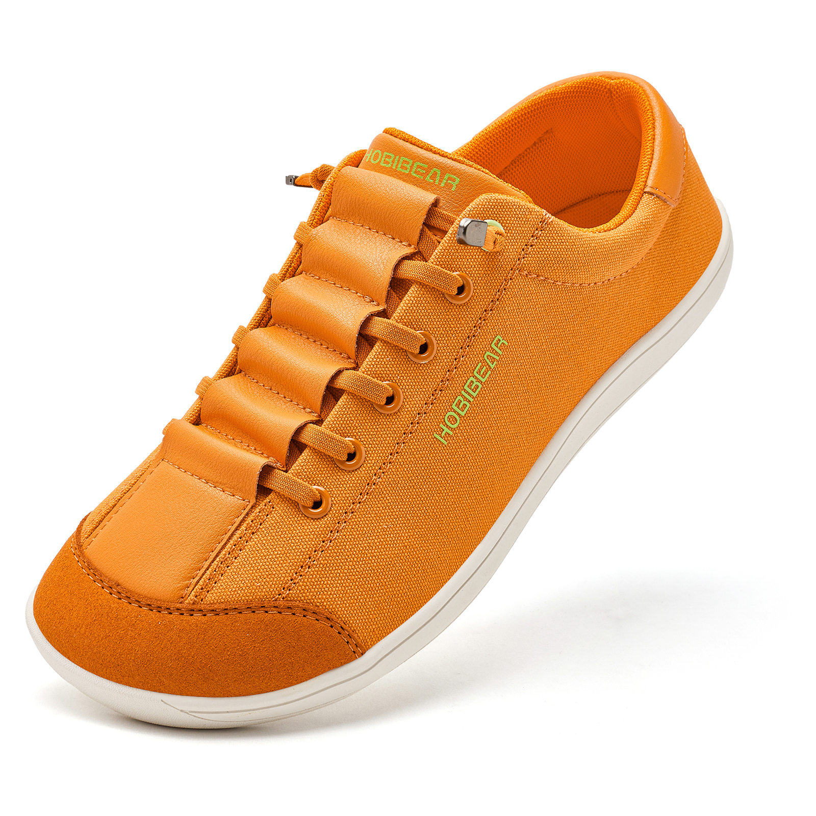 HOBIBEAR Buty boso z szerokimi noskami dla unisex Minimalistyczne trampki ze sztucznej skóry Lekkie, regulowane buty do chodzenia wsuwane