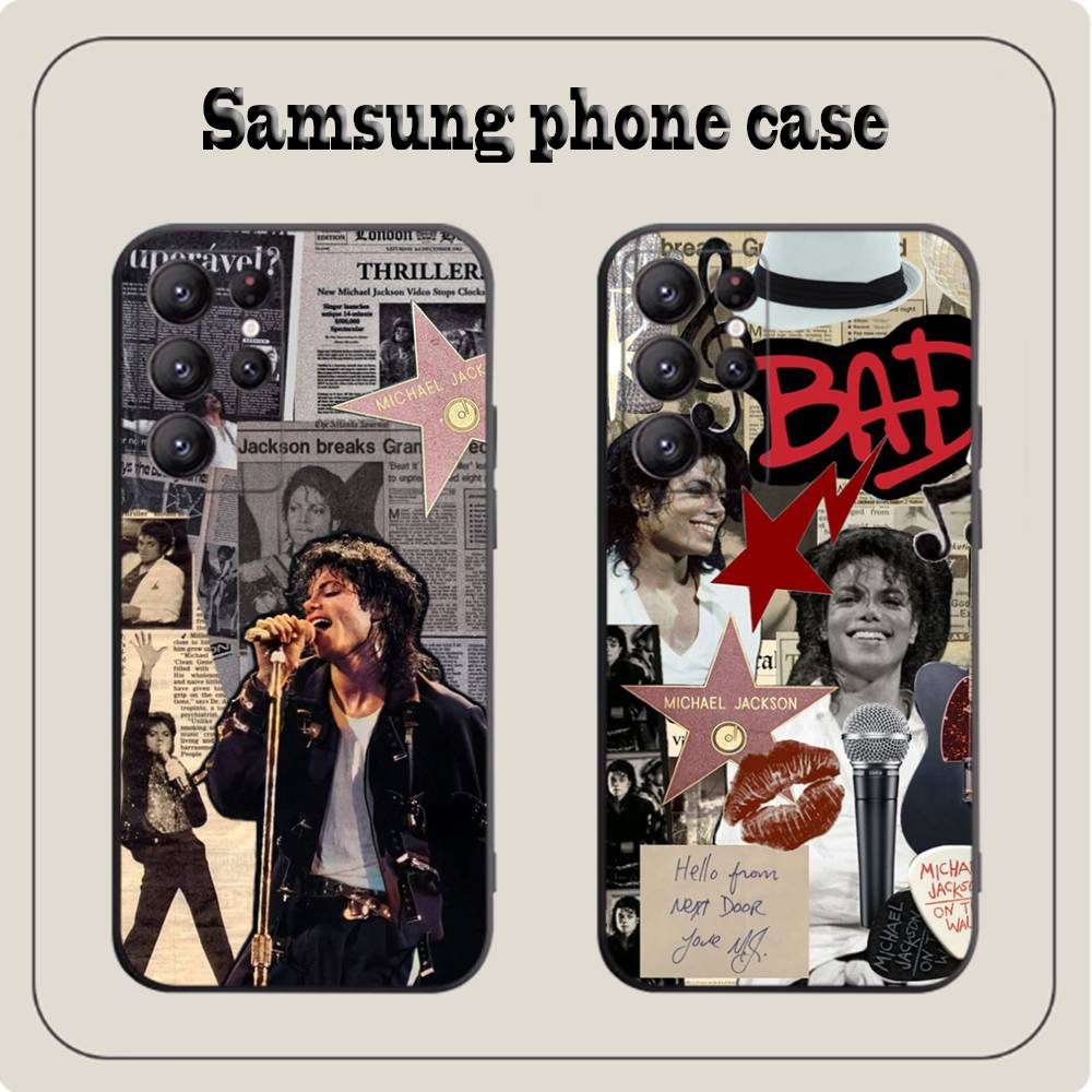 Michael Jackson Case Voor Samsung Galaxy Case S25 S23 S22 S21 S30 S20 S10 Ultra Plus FE TPU Soft cover