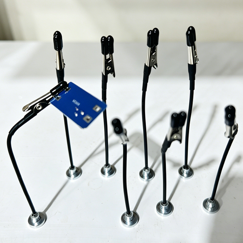 10/5 Pièces Pinces crocodiles magnétiques en métal flexible pour support de peinture, porte-étiquette de prix, pince photo et accessoire aérographe