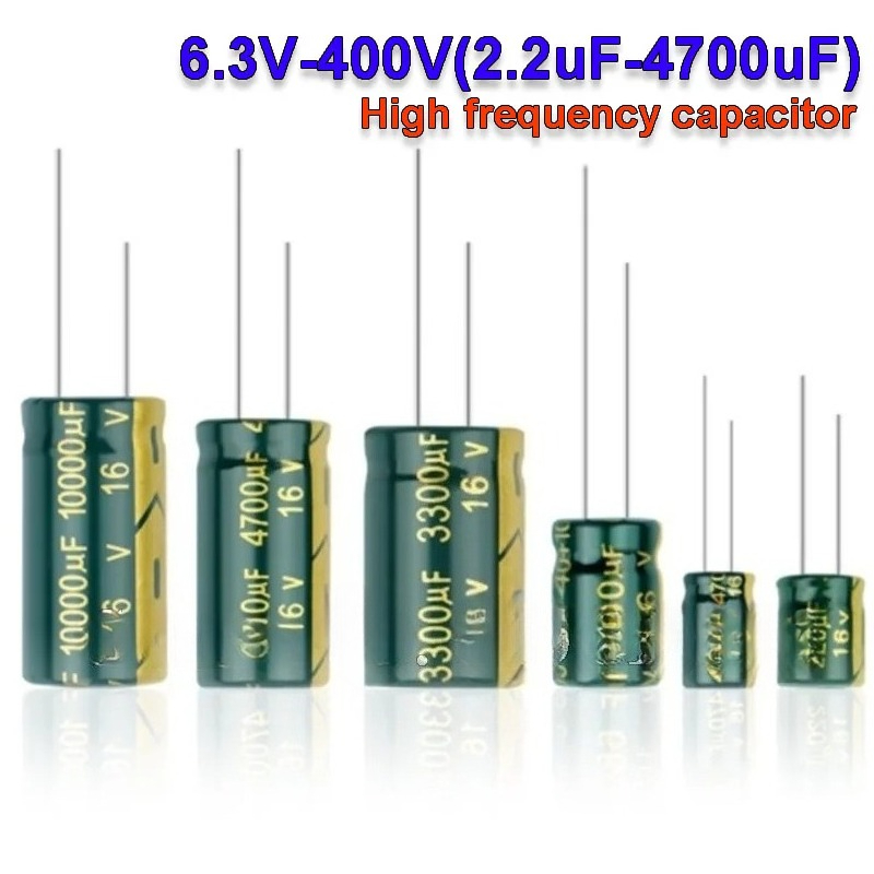 10V 16V 25V 35V 50V 400V Ibuw Kondensator Aluminiowy Wysokiej Częstotliwości Niski ESR 100UF 220UF 330UF 470UF 680UF 1000UF 2200UF 3300UF