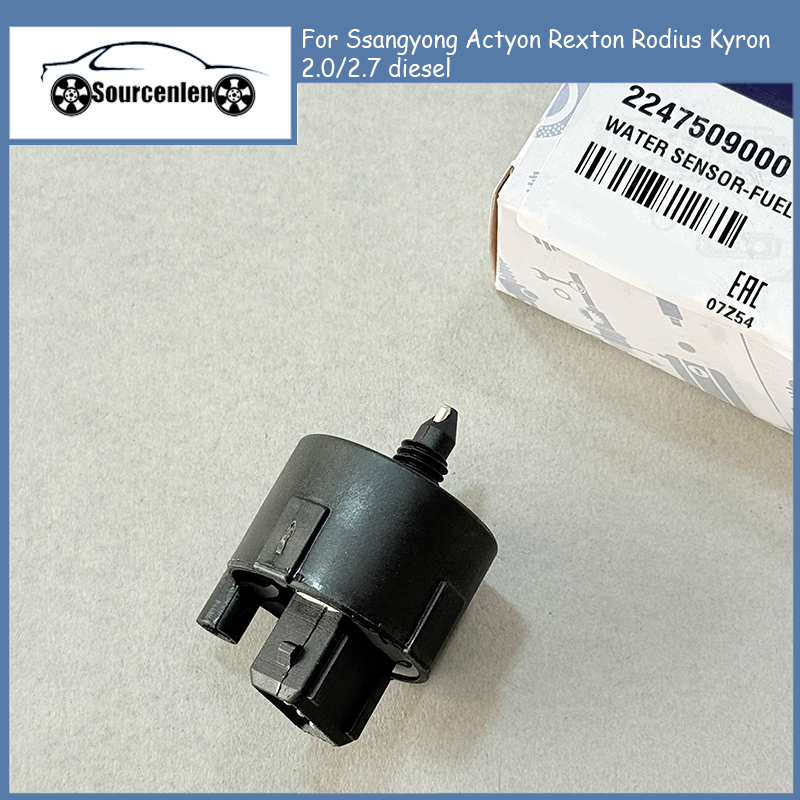 Filtro de combustible con Sensor de agua para Ssangyong Actyon Rexton Rodius Kyron 2,0/2,7 diesel OEM 2247509000