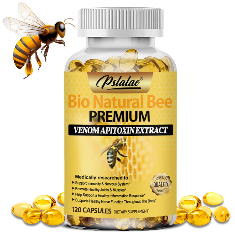 Natürliche Bienenkapseln verbessern die Immunität und Antioxidation, lindern effektiv Gelenkentzündungen, 120 Kapseln ohne GMO