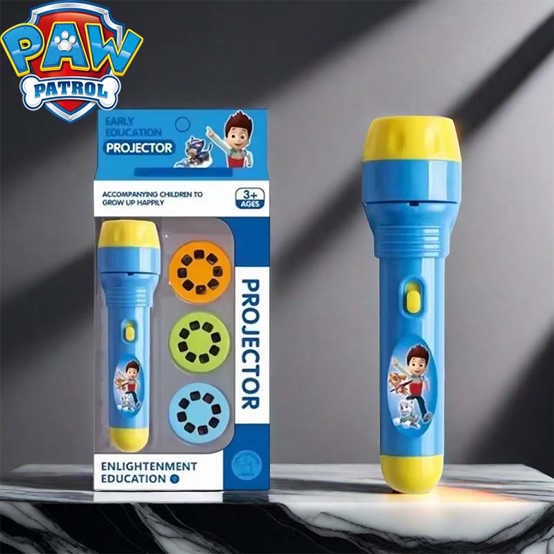 Patrulla canina lindo juguete creativo de dibujos animados niños antorcha lámpara linterna proyector juguete Anime linterna proyector antorcha lámpara Juguetes