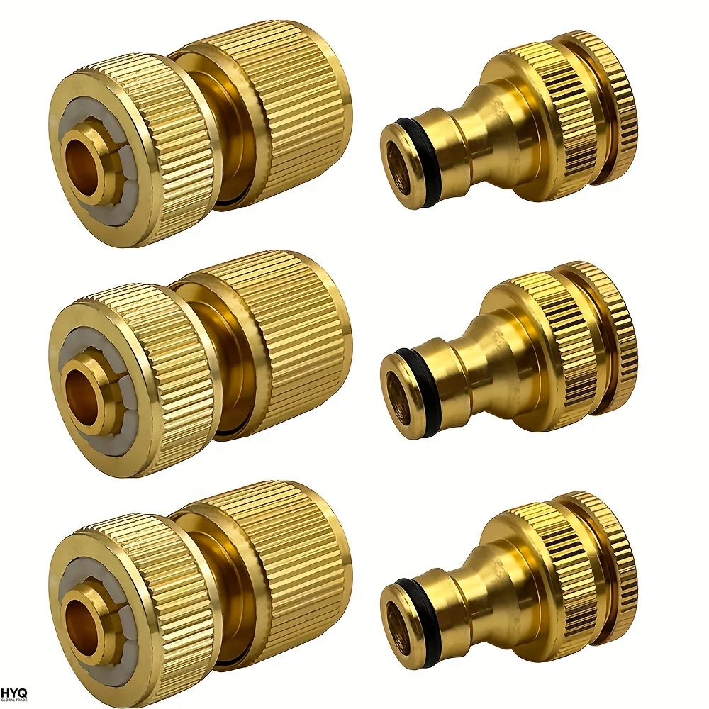 Raccords tuyaux standard EU 6/12, robinet 1/2" 3/4", raccords rapides 1/2" jardin