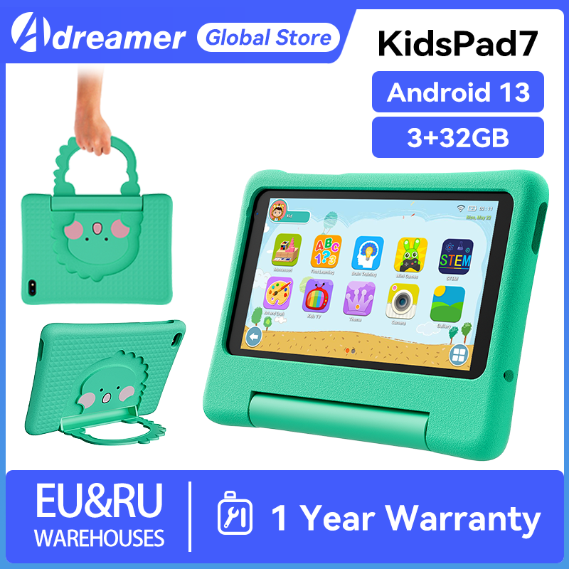 (Clearance)7 Inch Kids Tablet Android13 3GB+32GB WIFI Google Play Children Tablet for kids Study Gaming