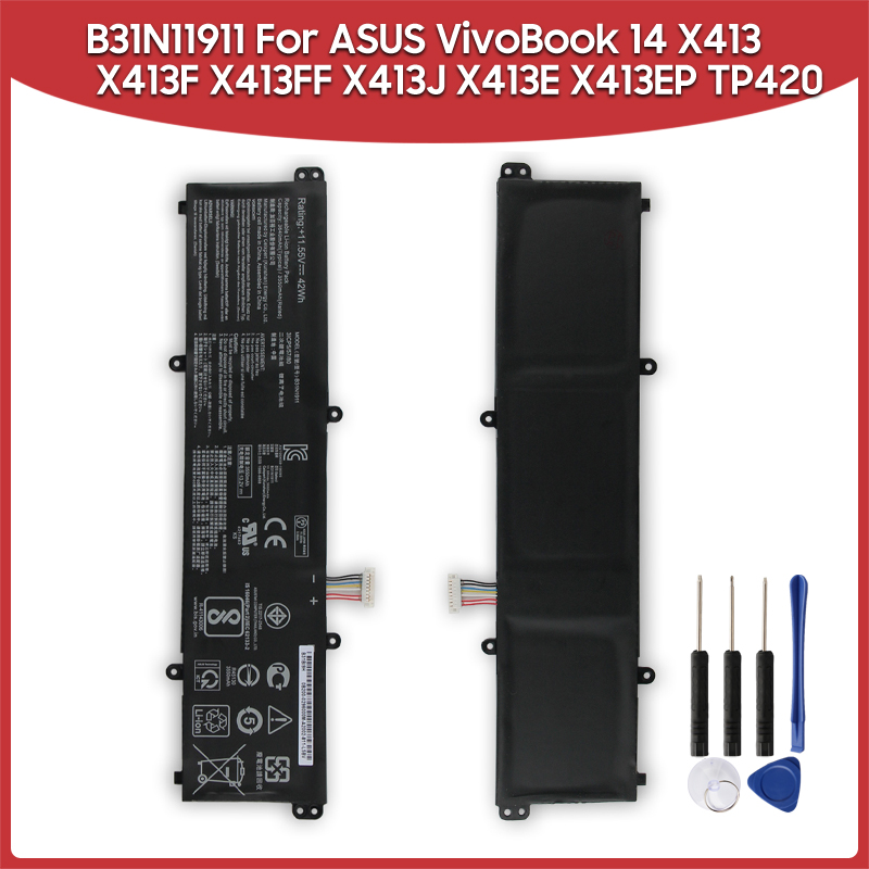 Аккумулятор B31N1911 для ASUS VivoBook 14 F413 K413 X413 серии X413F X413FF X413J X413E X413EP TP42 M413DA X421DA X421EA C31N1911