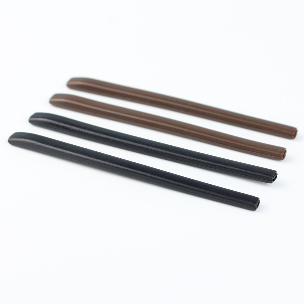 20pcs New Arrival Eyeglasses Anti Slip Rubber Glasses Temple Tips Accessories Black Brown Rectangle Hole Mod3015